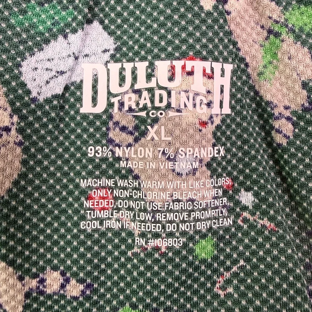 Duluth Trading Co Green Holiday Raccoon‎ Pattern Buck Naked Boxers